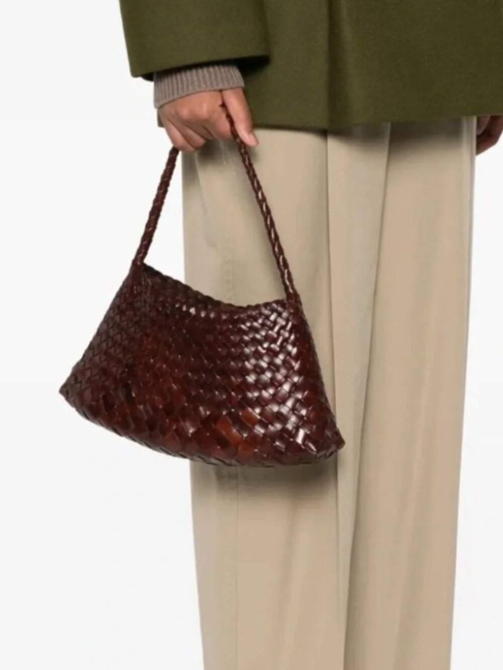 DRAGON DIFFUSION Rosanna woven leather shoulder bag